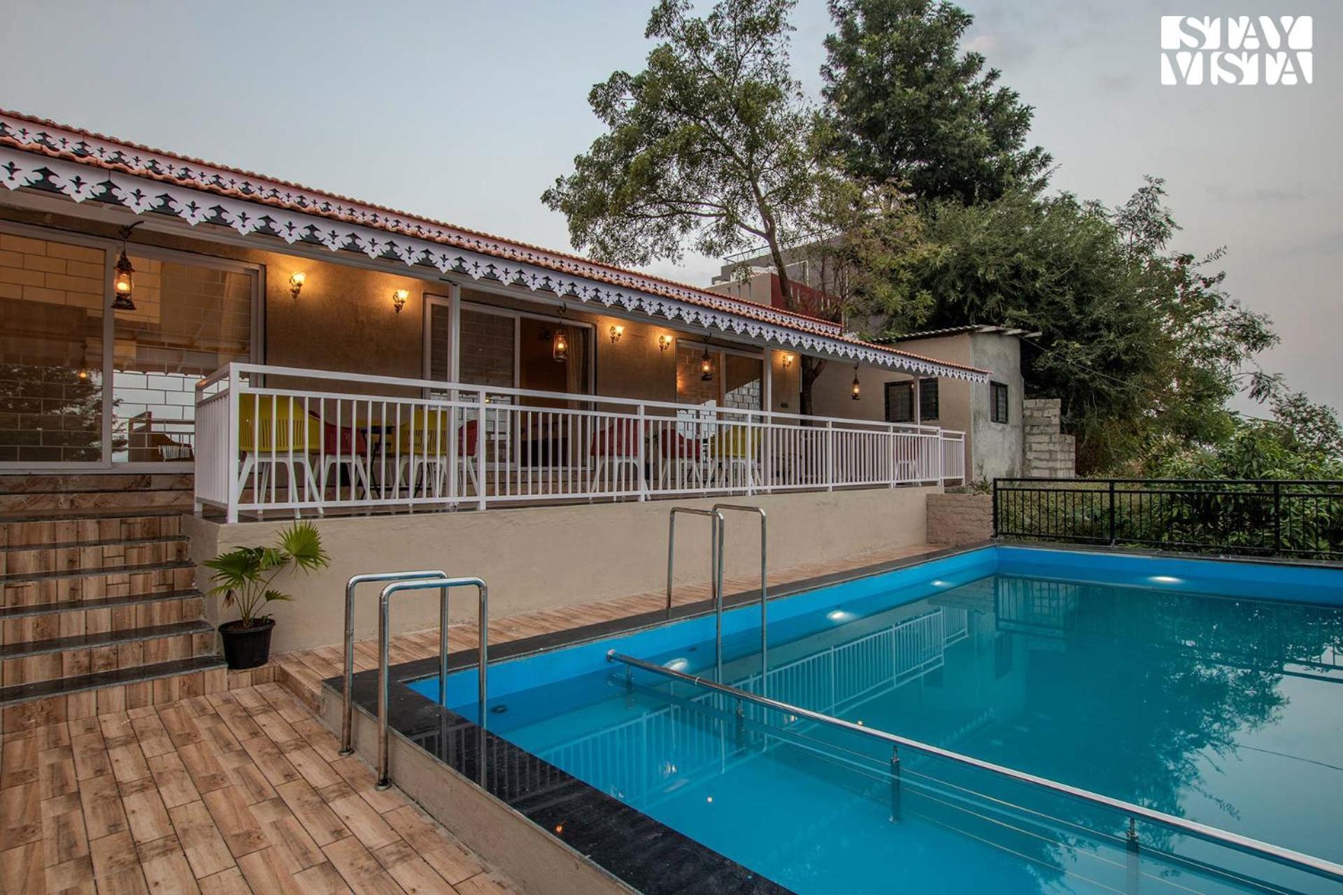 Stayvista'S Harvest Haven - Pool-View Villa With Deck & Machan Near Sula Nashik Esterno foto